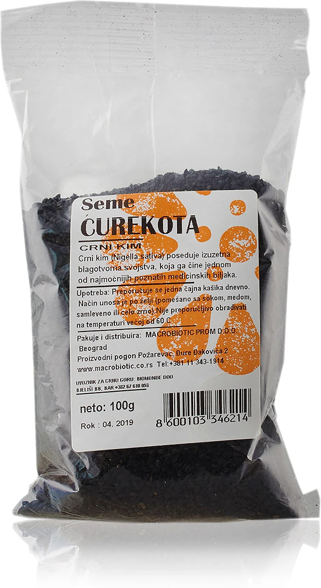 Seme čurekota - crnog kima 100 g Macrobiotic Prom